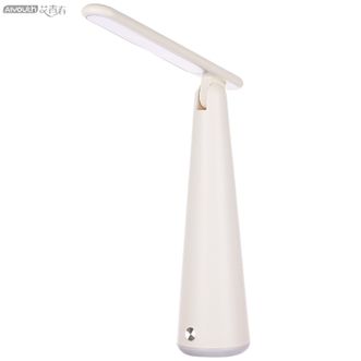 艾青春  LED充电台灯 可折叠触控台灯 智能家用电器卧室床头灯儿童学生宿舍夜灯书桌学习写字阅读灯护眼灯TYX-8113 米白