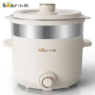 小熊/Bear  电煮锅  【带蒸笼】2.5L多用途锅多功能蒸煮一体 电蒸锅 电热锅  DRG-E25H1