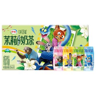 伊利 味可滋 限定包装 茉莉花茶奶茶200ml*10盒 伊利 味可滋 限定包装 茉莉花茶奶茶200ml*10盒
