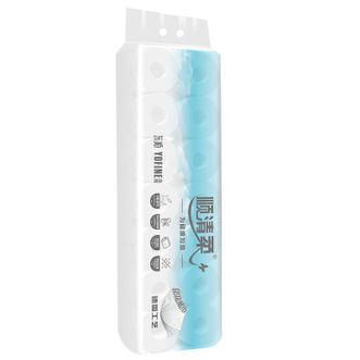 顺清柔  印花有芯卷纸5层加厚107.1g*14卷卫生纸