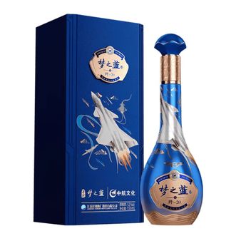 洋河  梦之蓝歼-20 绵柔型白酒 52度 550ml 单瓶装 年份随机
