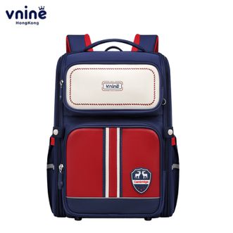 第九城/V.NINE  3-6年级儿童书包大容量科学分层双肩包舒适背负书包 VDS63955 (大号)