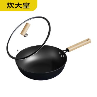 炊大皇（COOKER KING）  铁匠炒锅 精铁无涂层铸铁锅家用传统爆炒铁锅炒菜锅铁锅CK73372