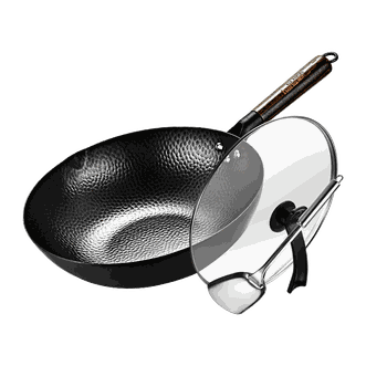 翰乐  无涂层家用炒菜锅32cm  适用燃气灶 HL-TTM8866