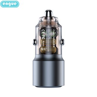 engue  恩谷车载充电器一拖二快充38WA+C 恩谷乐途EG-CM09 灰色