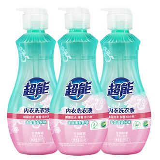 超能  内衣洗衣液860g*3瓶 清新祛异味 内衣裤专用 内衣净