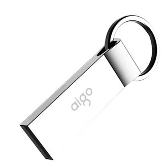 aigo  金属U盘  USB2.0车载U盘  64G  U210  银色  一体封装 防尘防水