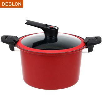德世朗（DESLON）  汤锅家用抗菌6L不粘微压营养锅炖煮锅汤锅DFST832B