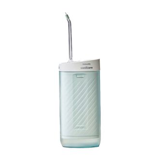 飞利浦/Philips  便携式冲牙器成人洗牙器 水牙线 礼物送女友/男友 带3款专业喷嘴 小净瓶 HX3331/02 不焦绿