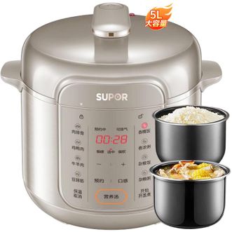 苏泊尔（SUPOR）  电压力锅5L全自动智能预约双内胆电饭煲高压锅 SY-50YC16