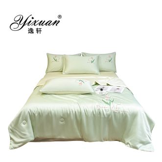 逸轩/yixuan  水洗冰丝刺绣夏凉被 花颜系列 单夏被