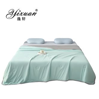逸轩/yixuan  A类冰淇淋云母凉感丝夏被 烟雨绿 200*230cm单夏被