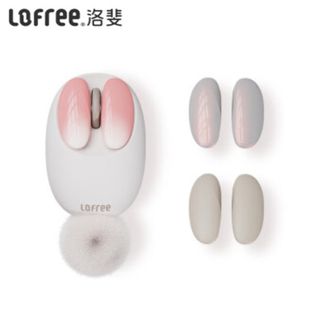 洛斐/LOFREE  小瓣无线蓝牙鼠标OE904【小蔷薇】双模鼠标笔记本台式高颜值鼠标女生可爱办公鼠标