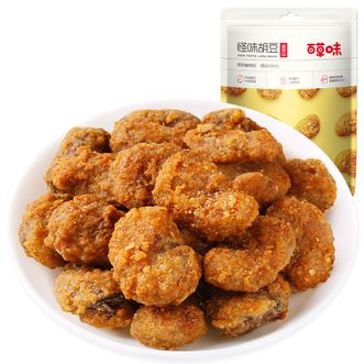 百草味 怪味胡豆100g*6袋(蟹香/麻辣随机) 蚕豆 兰花豆 即食小吃 怪味豆