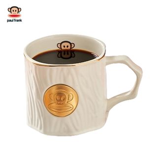 大嘴猴/PaulFrank  马克杯女生大容量陶瓷水杯350ml办公室手柄杯子（白色）