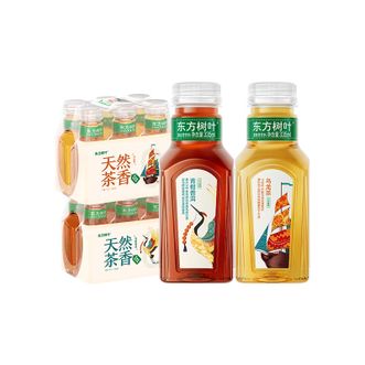 农夫山泉  东方树叶茶饮料335ml【乌龙茶6瓶+青柑普洱6瓶】
