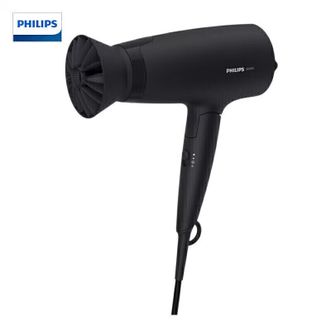 飞利浦/Philips  电吹风机 1600W大功率吹风筒恒温护发3档温度家用便携可折叠 黑色BHD308/05