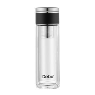 德铂 莱斯利 (玻璃水杯) 茶水分离双层泡茶杯320ml DEP-786
