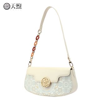 天煦/PMSIX  织锦提花八达晕锦新中式单肩包国风百搭大气斜挎女包 P22028004