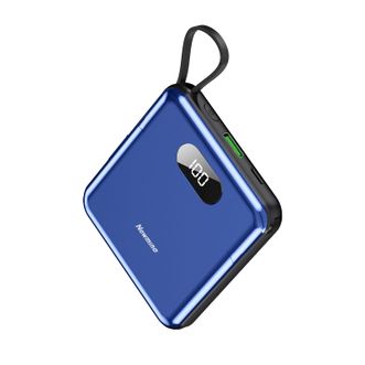 纽曼（Newmine）  充电宝自带双线22.5W快充移动电源智能数显10000毫安 AL08蓝色