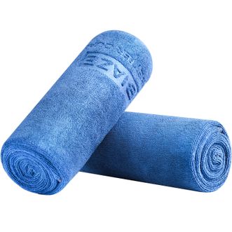 毕亚兹/Biaze  洗车毛巾 40*80cm2条 加大加厚擦车专用吸水车载抹布
