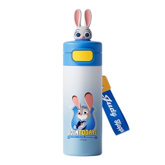 迪士尼（Disney）  儿童保温杯316不锈钢 430ml 疯狂动物城-朱迪兔款 学生直饮弹跳杯