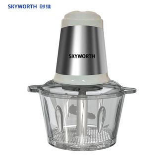 创维（SKYWORTH）  绞肉机,家用 绞馅机电动多功能料理搅拌机 1.8L容量加厚玻璃