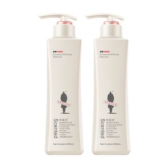 阿道夫  精油香护理专研洗发水(净澈清爽)680ml*2大瓶洗护套装