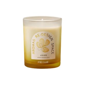 尹谜/YINMI  花语系列香氛蜡烛200g满陇桂雨  家用卧室睡眠无烟小众香氛