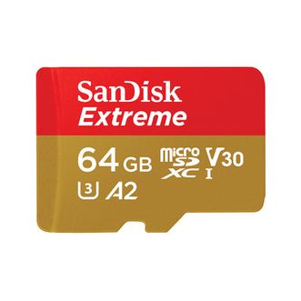 闪迪/SanDisk  64GB TF(MicroSD)4K极速金卡 A2 V30 U3存储卡 读速170MB/s 记录仪运动相机无人机监控