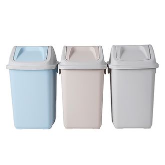 美丽雅  垃圾桶 家用简约收纳篓 厨房分类桶 大号颜色随机 12L