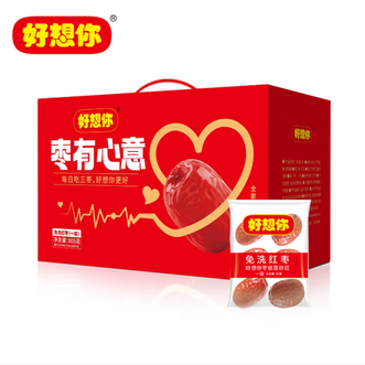 好想你  一级免洗红枣 枣有心意礼盒805g 天然无添加即食枣礼盒  一级免洗红枣