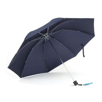 天堂伞  加大商务三折晴雨伞 加大伞身8根加固钢骨61cm*8K藏青
