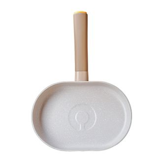 懒米  铃铛平底锅24cm 无盖不粘锅煎锅家用高颜值牛排小煎锅电磁炉燃气通用【适用1-2人】