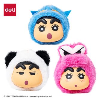 得力/deli  蜡笔小新联名款毛绒解压玩具 LB832（单个装/款式随机发货）