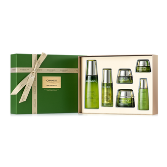 自然堂/Chando  雪松精油活颜御龄奢宠礼盒（水+霜+精）5025498001-ZS