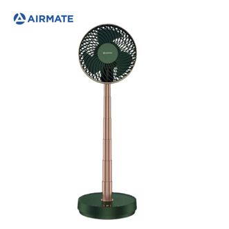 艾美特（AIRMATE）空气循环扇无线折叠风扇电风扇家用落地扇台立式定时办公室风扇-幽静墨绿 FA18-RD53