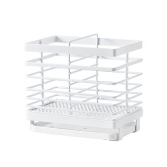 纳川（NC）  厨房收纳置物架 壁挂式 免打孔铁制筷子筒 家用厨房多功能筷子收纳置物架 沥水篮