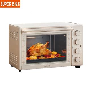 苏泊尔（SUPOR）  电烤箱OJ38A805 家用大容量38L上下独立控温多功能专业烘焙 升级搪瓷内腔烤盘带炉灯广域调温 38L 搪瓷内腔