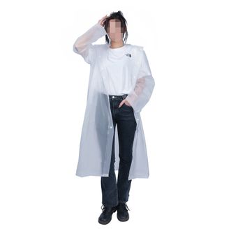 得力/deli  户外一次性均码成人雨衣 DL553010