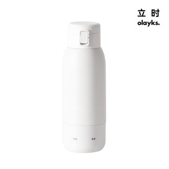 olayks.  立时 600ml便携恒温电热水杯 电热水杯旅行烧水壶小型便携式办公室自动恒温养生杯 0.6L