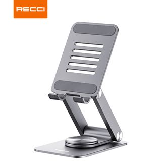 RECCI  360°旋转手机支架一体式折叠随身便携转盘设计 RHO-M15灰色