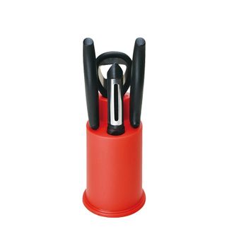 栢士德/BYSTON  诺米拉刀具套装  BST-089  3.5寸果皮刀*2、果蔬刨、开瓶器、圆筒