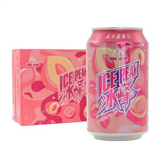 冰峰白桃味汽水330ml*24罐