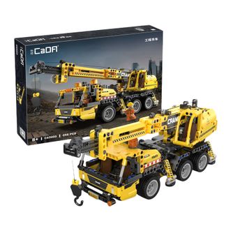 CaDA  儿童拼装积木汽车模型玩具工程系列吊车-658颗粒 C65005
