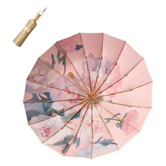 美度MAYDU   16K三折太阳伞防晒防紫外线晴雨伞两用超轻折叠双人遮阳伞