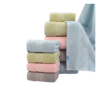 啄木鸟/Plover  纯棉毛巾 纯棉雕花毛巾 2条 吸水 简约 ZMN-MJ015 33*73cm*2条 纯棉家用吸水不易掉毛加大柔软