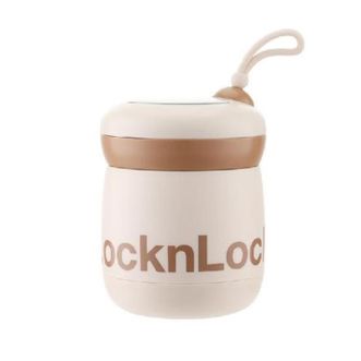 乐扣乐扣（LOCK&amp;LOCK）  LCB915FU 新活力不锈钢保温汤罐（米色）450mL