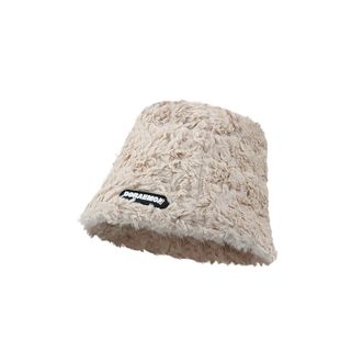 FitonTon  帽子女羊羔毛渔夫帽女秋冬日系百搭显脸小保暖毛绒盆帽