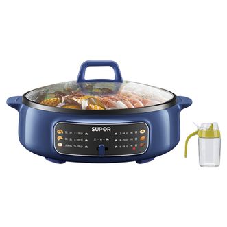 苏泊尔（SUPOR）  【组合装加赠油壶】电炒锅电炖锅煎饼机家用上下控温双面加热烤盘多功能蒸汽煎烤烙饼早餐机 JT30A20